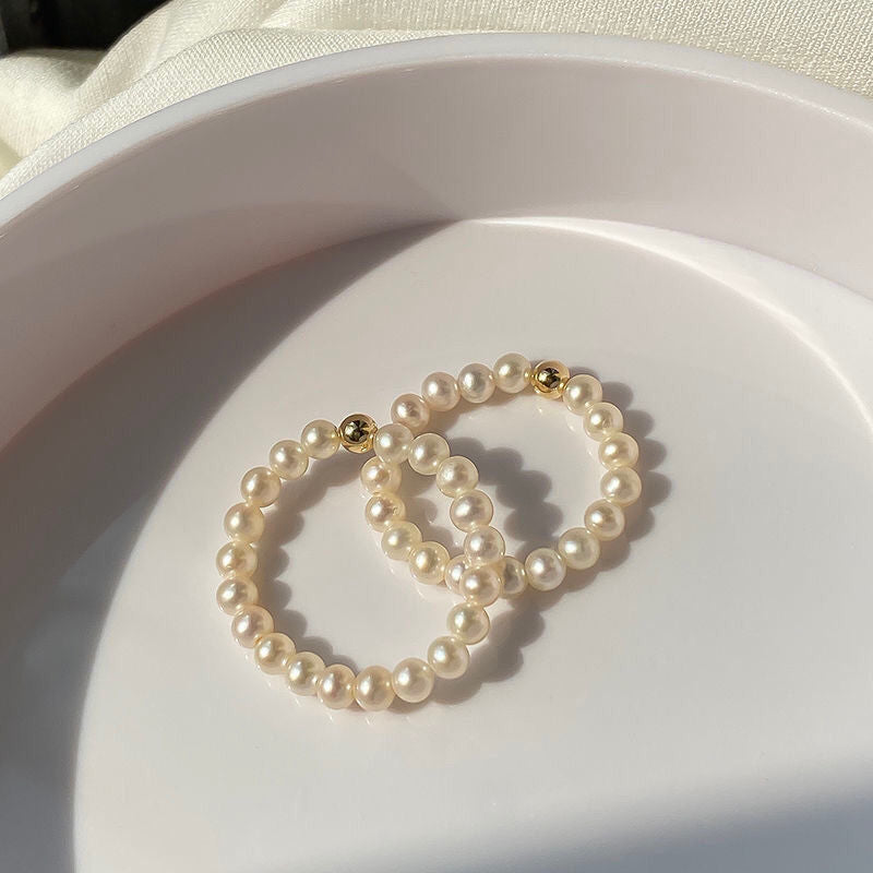 Tinny Pearl Rings