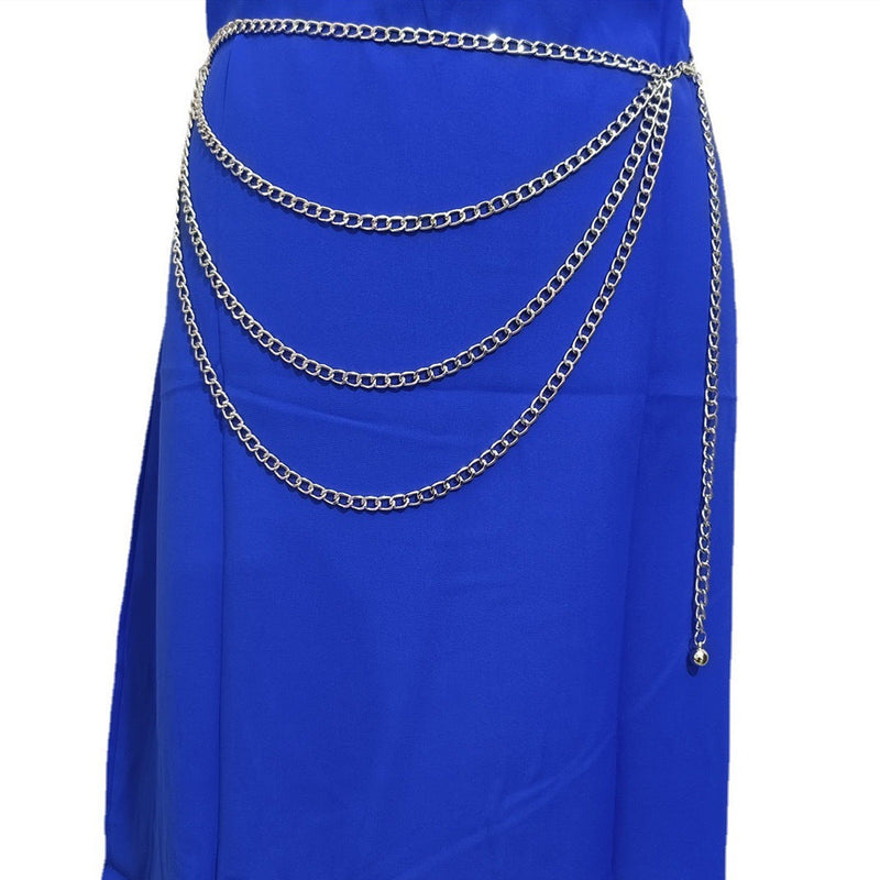 Multi-layer Waist Chain with Metal Buckle Jewelry