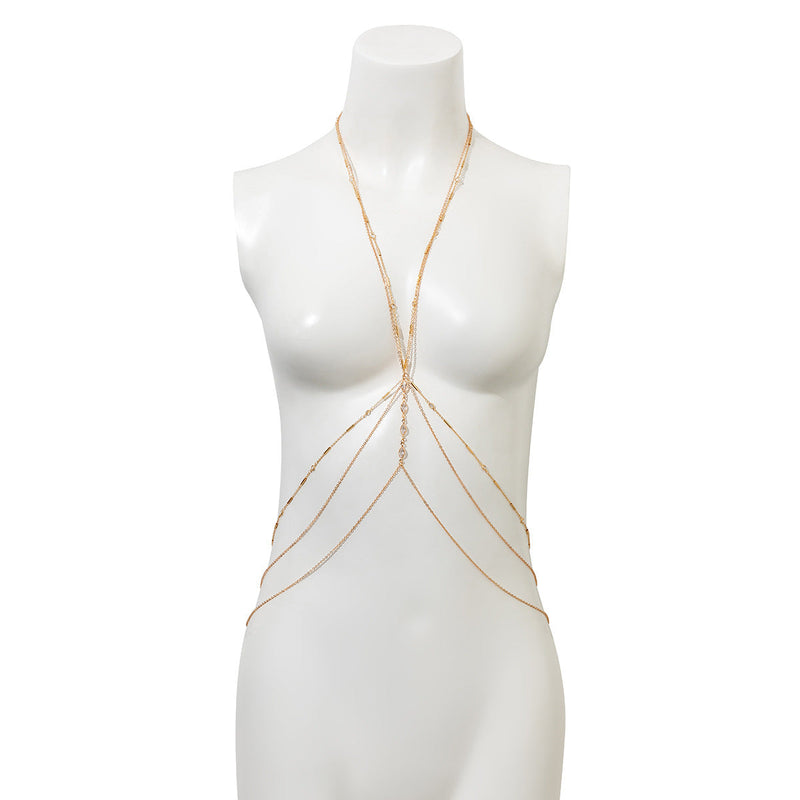 Sexy Geometric Multilayer Tassel Body Chain