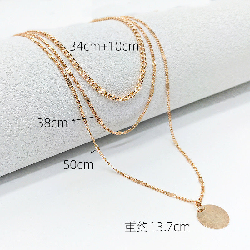 Sweater Chain Three-layer Women's Multi-layer Necklace