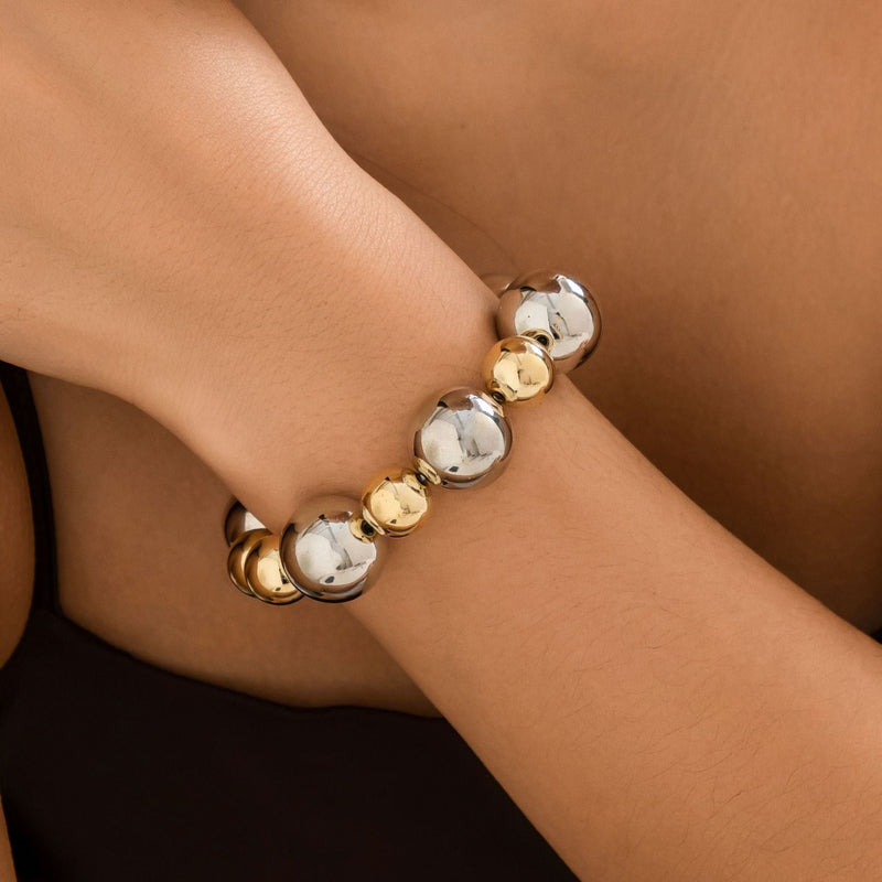 Large Pearl Bead Punk Choker Necklace