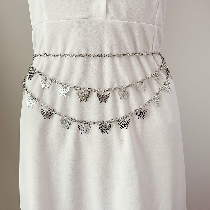 Retro Fashion Butterfly Pendant Multi-layer Trouser Chain