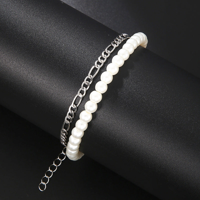 Pearl String Chain Bracelet