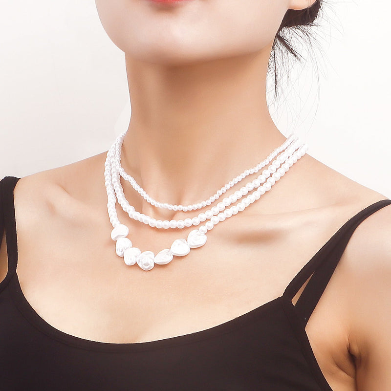 Irregular Imitation Pearls Necklaces