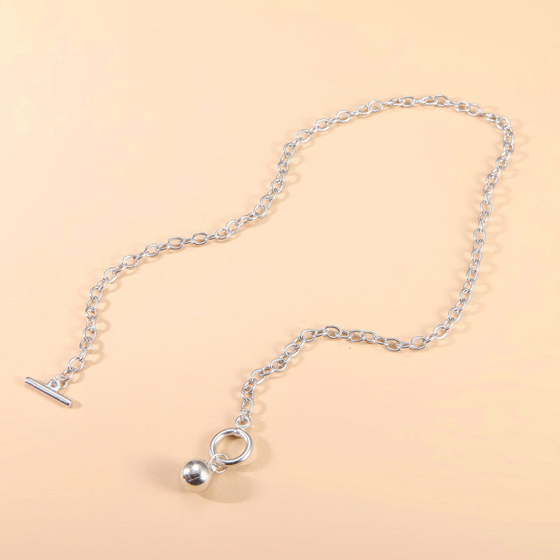 Round Beads Ball Pendent Necklace