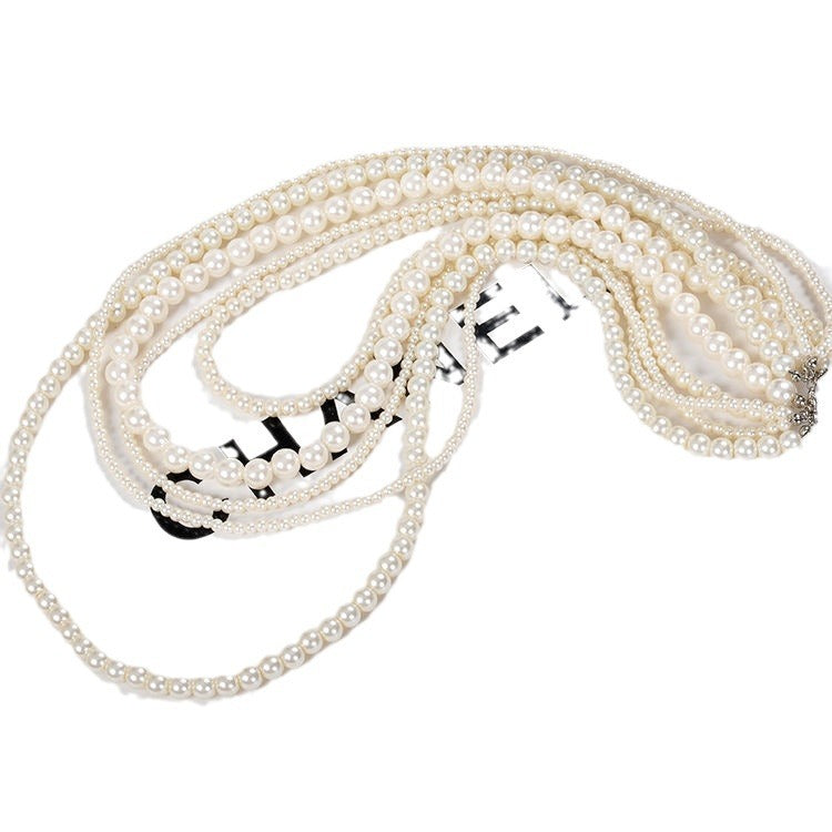 Retro Multi-Layer Pearl Necklace