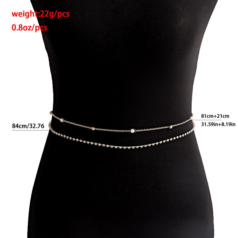 Body Chain Sexy Chain Rhinestone Bikini Waist Chain