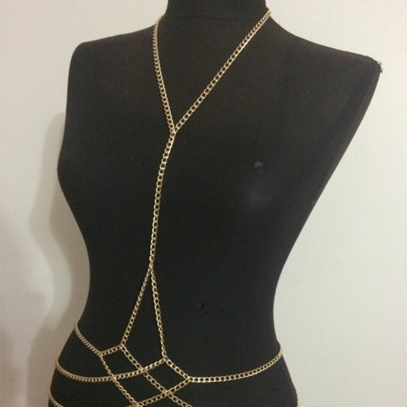 Summer Beach Fashion Bra Chain Body Jewelry