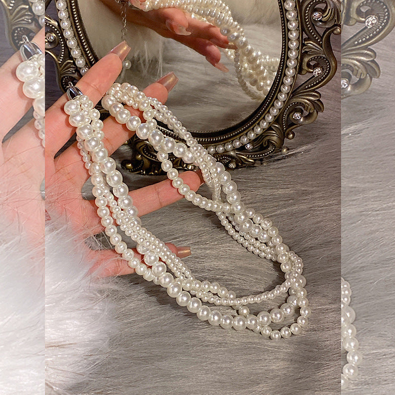 Twining Pearl Choker Necklaces for Women