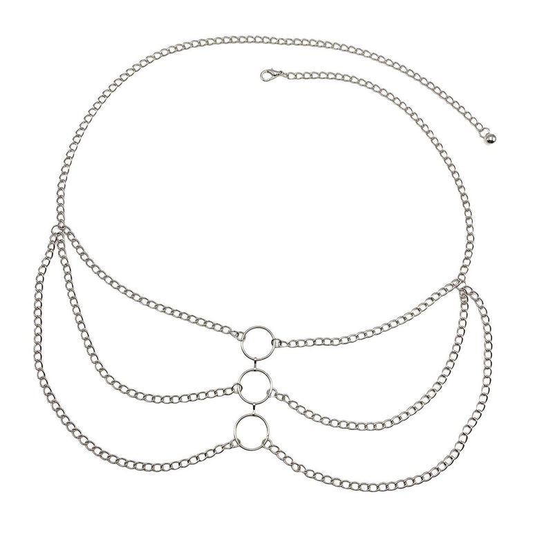 Metal Body Chain Tassel Multilayer Sexy Waist Chain for Women