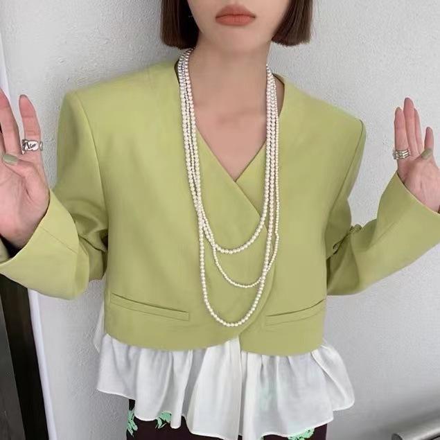 Luxury Pearl Beads extra Long Party Necklace