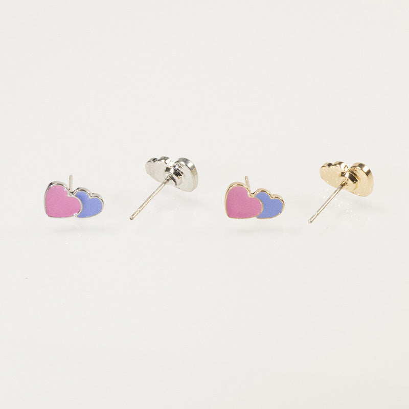 Love stud earrings set