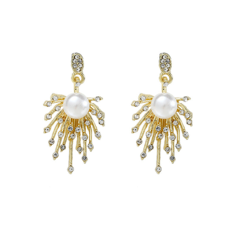 Fashion Firework Pearl Earrings