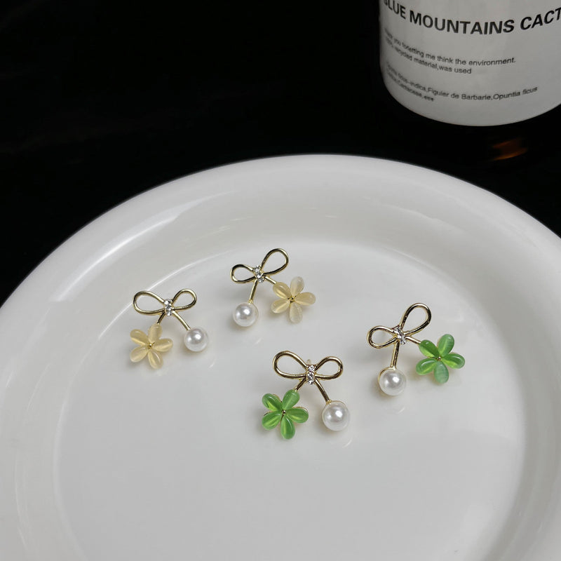 Opal Flower Earrings Women