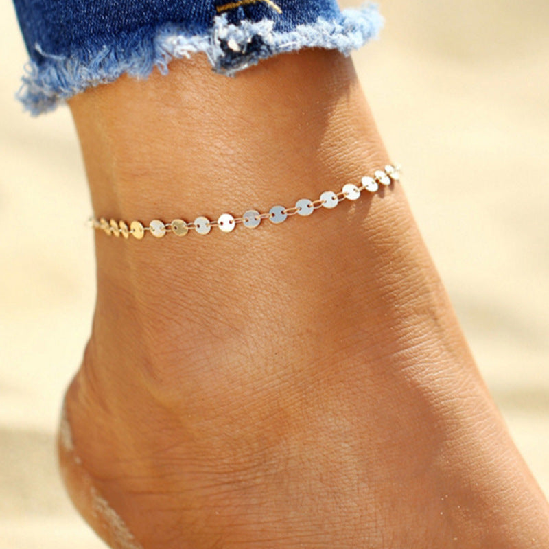 Coin Chain Foot Bracelet Jewelry