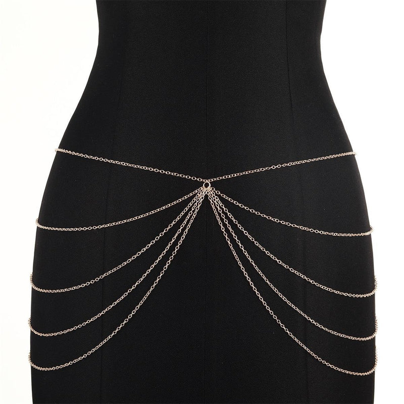 Sexy Multi-Layer Bikini Decoration Waist Chain Body Chain