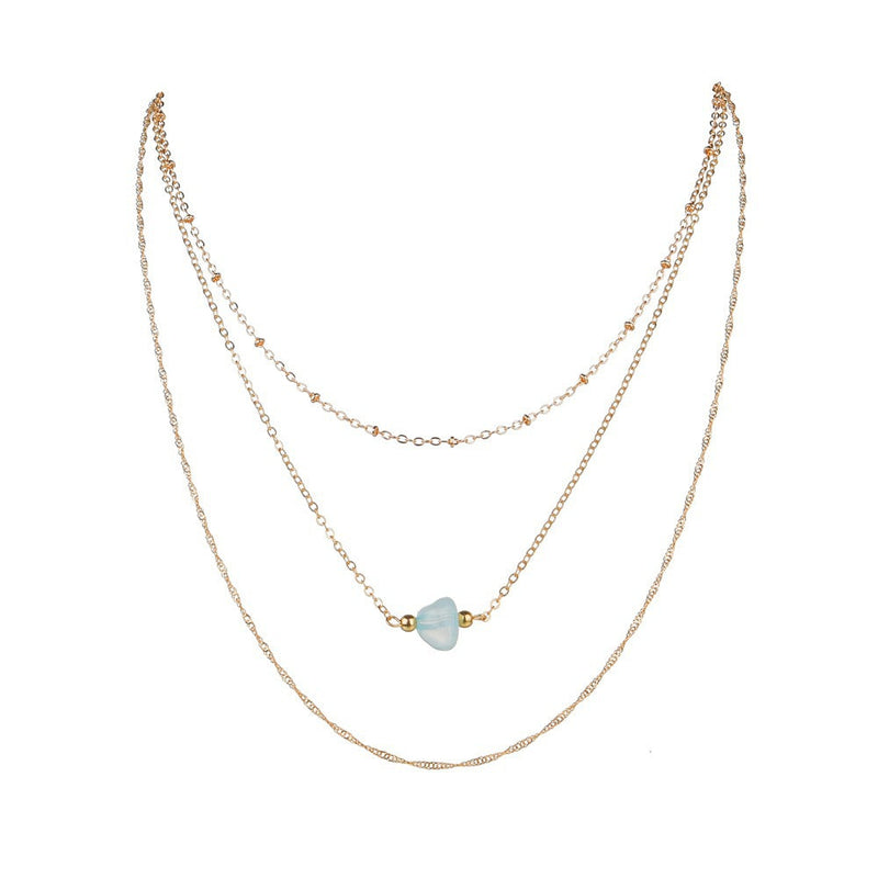 Nature Stone Choker Chain Necklaces
