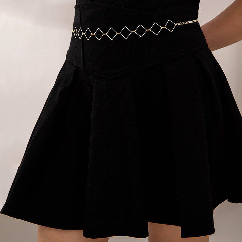 Hollow Circle Waist Chain Boho