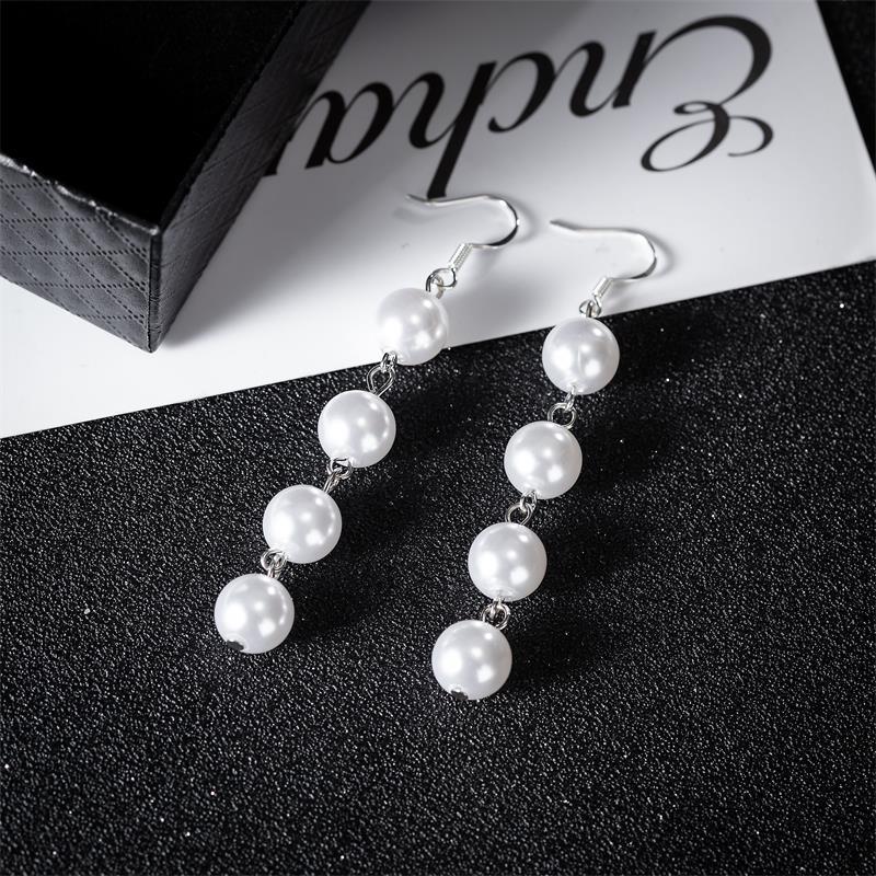 Pearl Beaded Hook Earrings for Women