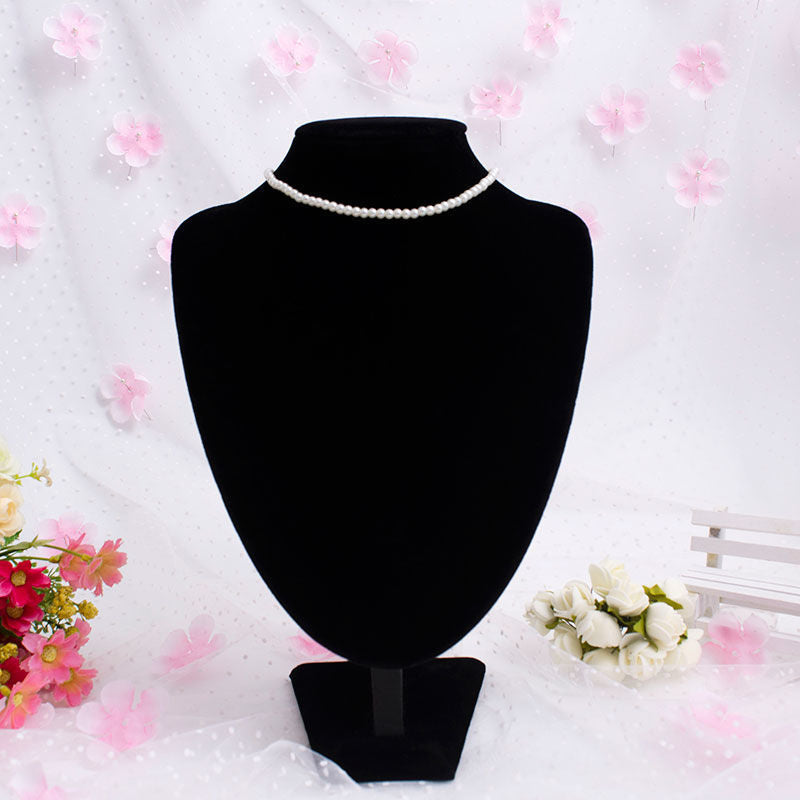 White Pearl Necklace Round Beads Imitation Pearls Choker