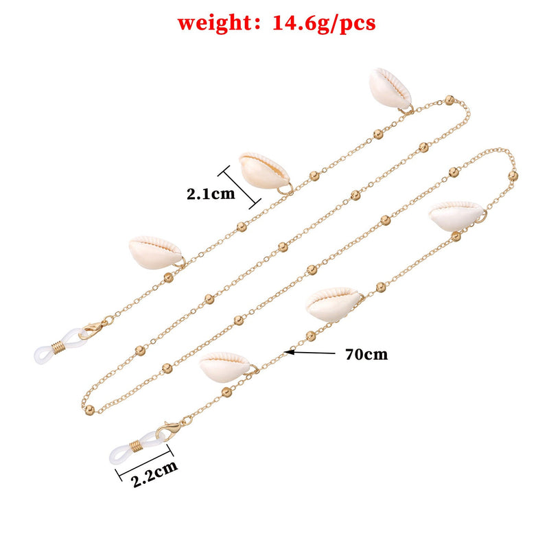Shell Pendant Bead Chain Glasses Chain