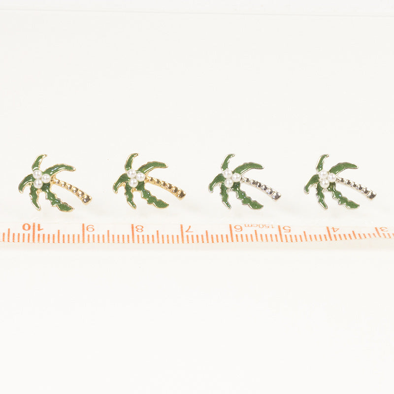 Coconut Palm Tree Stud Earring