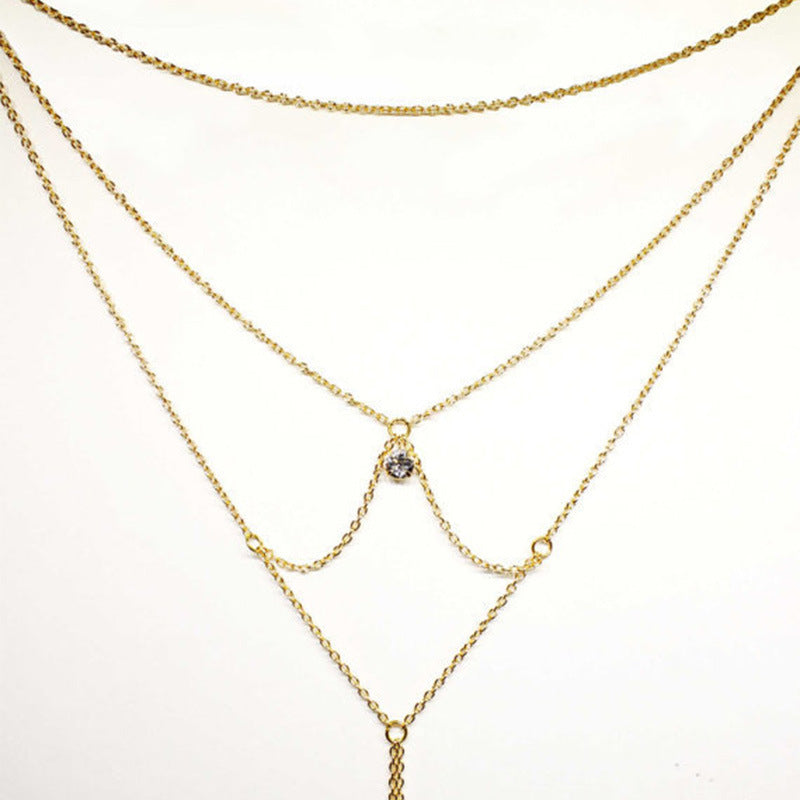 Sexy Body Chain Dress Body Jewelry Multilayer Bikini Waist Chain