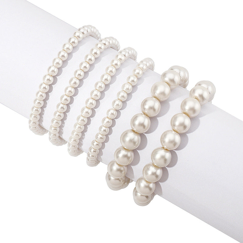 Glass Pearl Beaded Bracelet