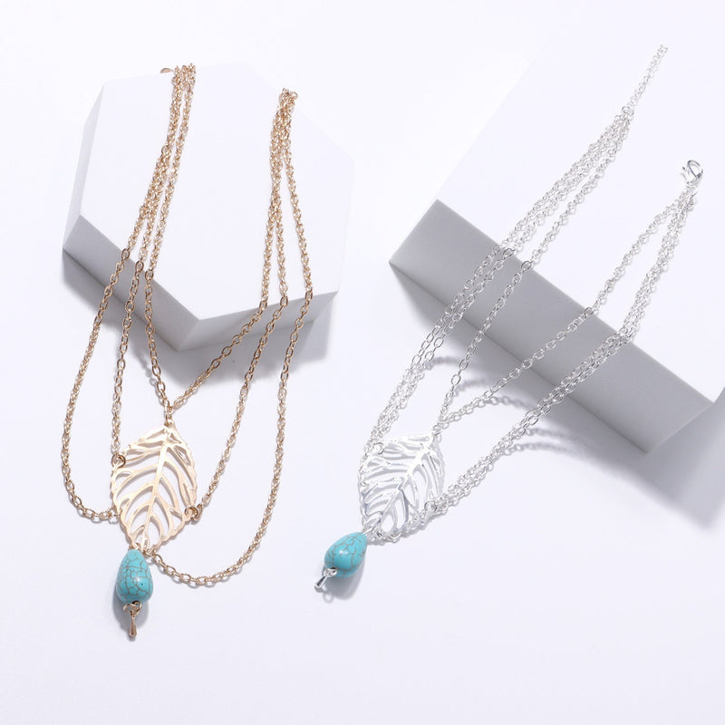 Leaf Clover Simple Chain Lady Bracelet