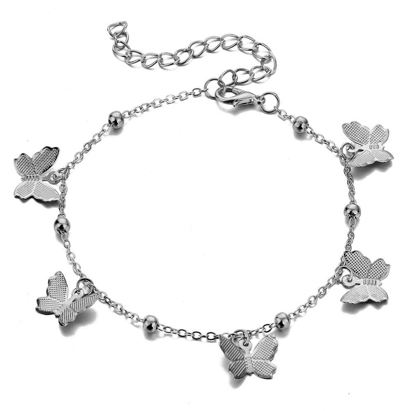 Women Summer Beach Butterfly Charm Anklets Jewelry