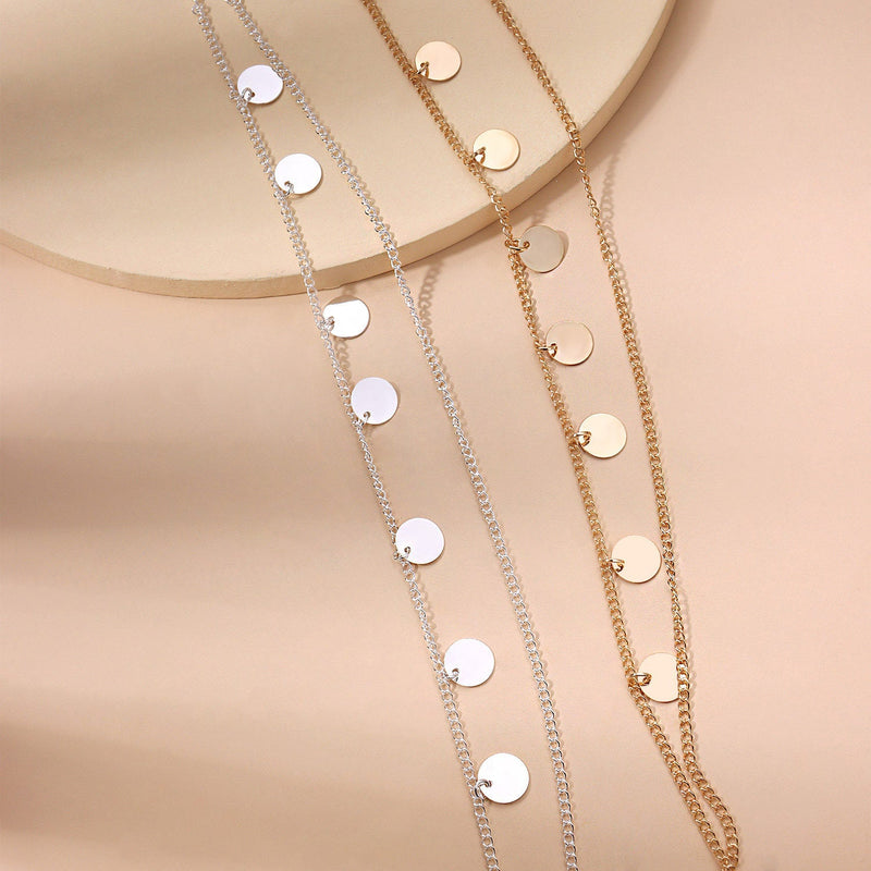 Bohemia Tassel Round Charm Head Chain