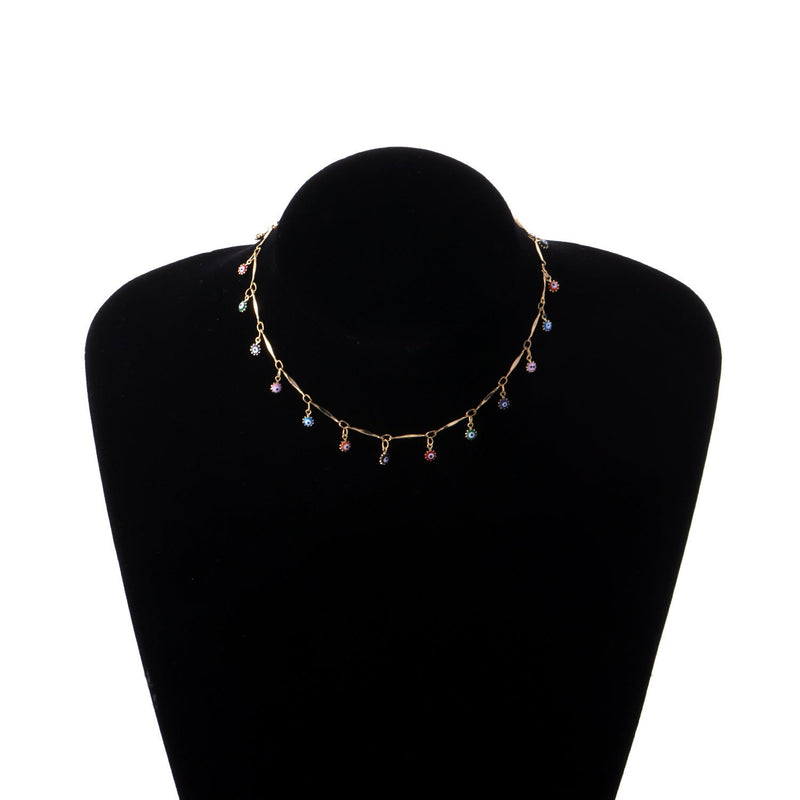 Colorful Bead Chain Necklace
