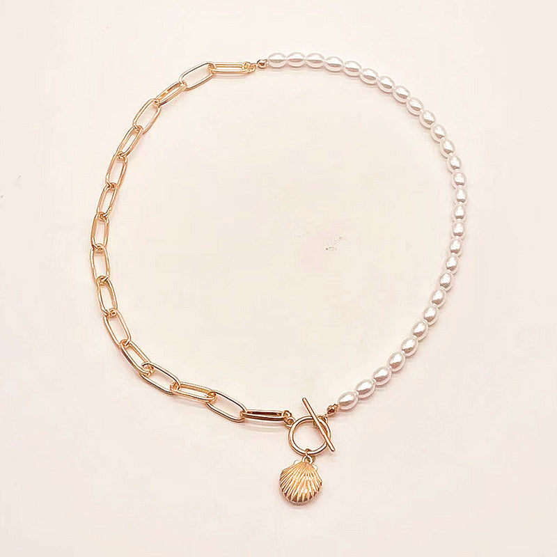 Shell White Pearl Necklace for Women