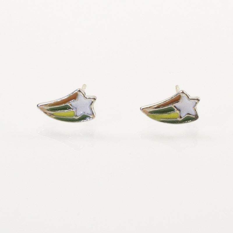 Star shooting Stud Earring