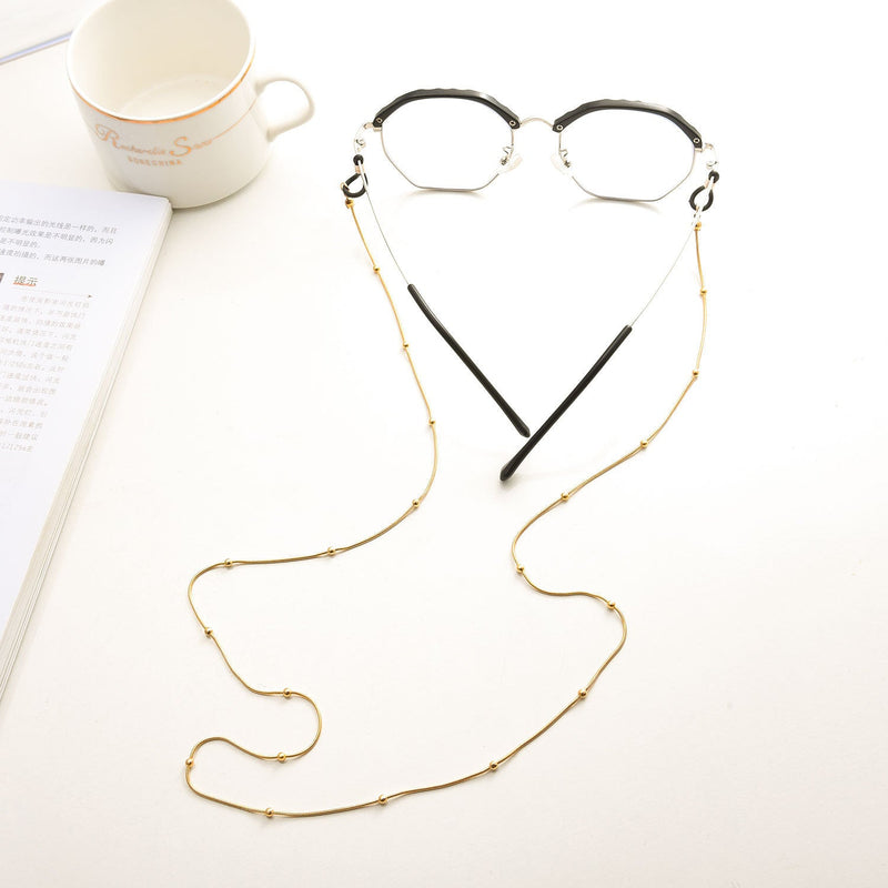 Woman Metal Masking Chains Sunglasses Elegant Glasses Accessories