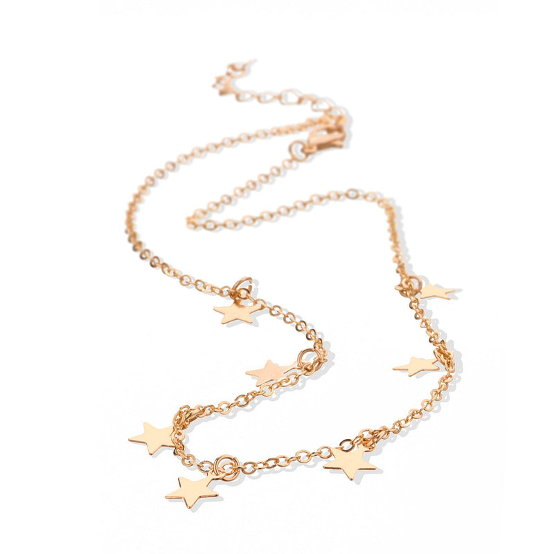 Star Pendant Choker Necklace