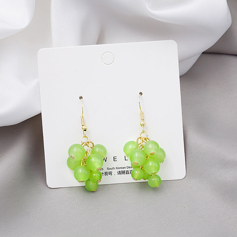 Sweet Lovely Fruit Earrings Pendant Grape Earrings