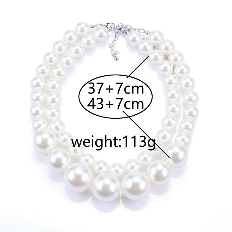 Exaggerated Large Jewelry Pearl Choker Chain