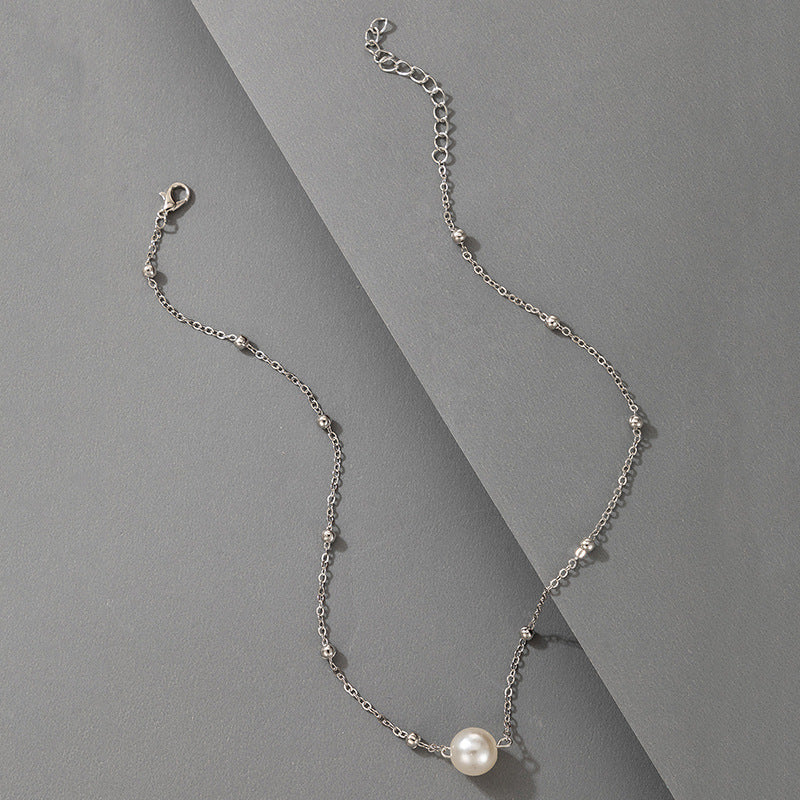 Pearl Choker Chain Necklace
