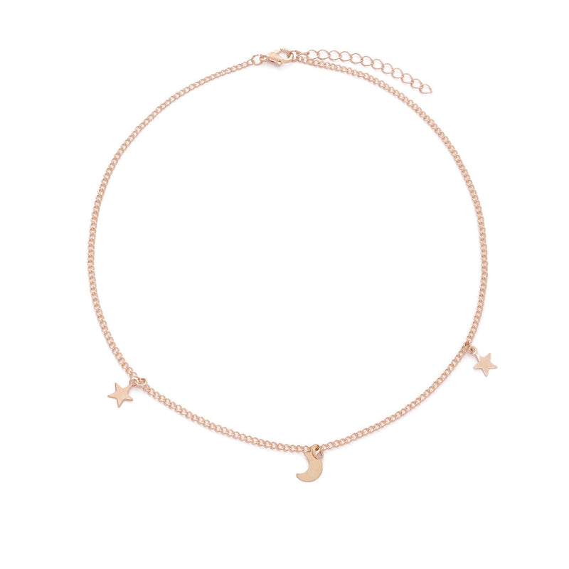 Moon Star Charms Necklace