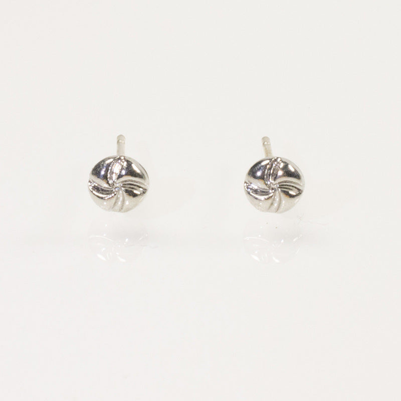 Small Round Knot Stud Earrings