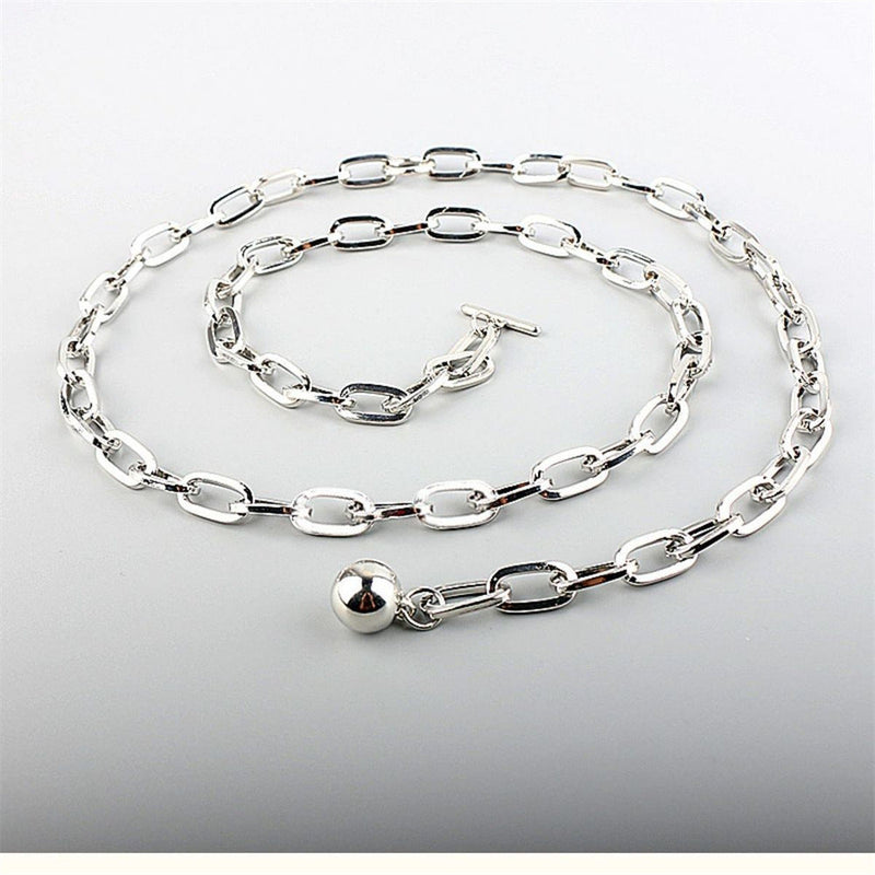 Lady Style Chain Metal Belt Cheap Women Belt Strap