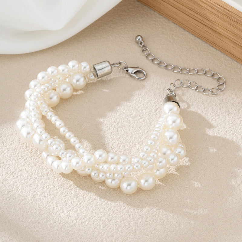 Multi-layer Beaded Chain Bracelet