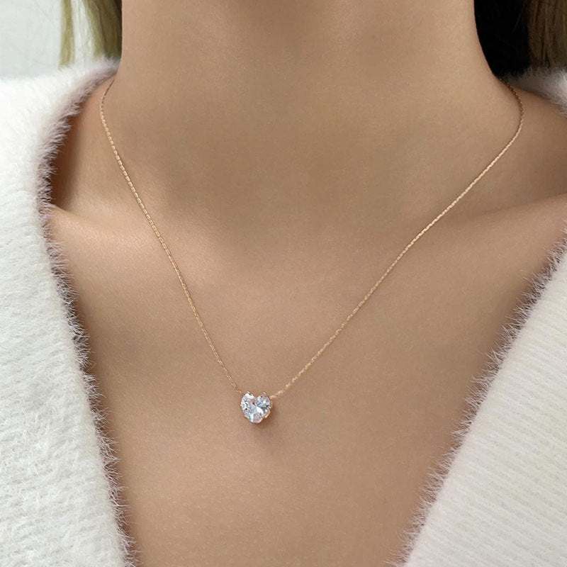 Love Rhinestones Pendant Necklace