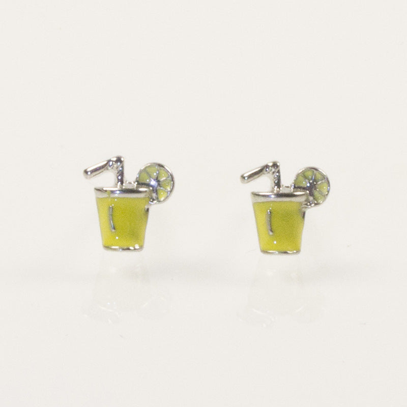 Cocktail glasses Stud Earrings