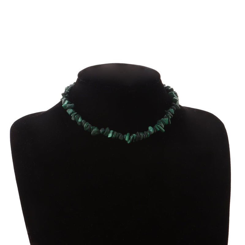 Irregular Natural Crushed Stone Necklace for Women