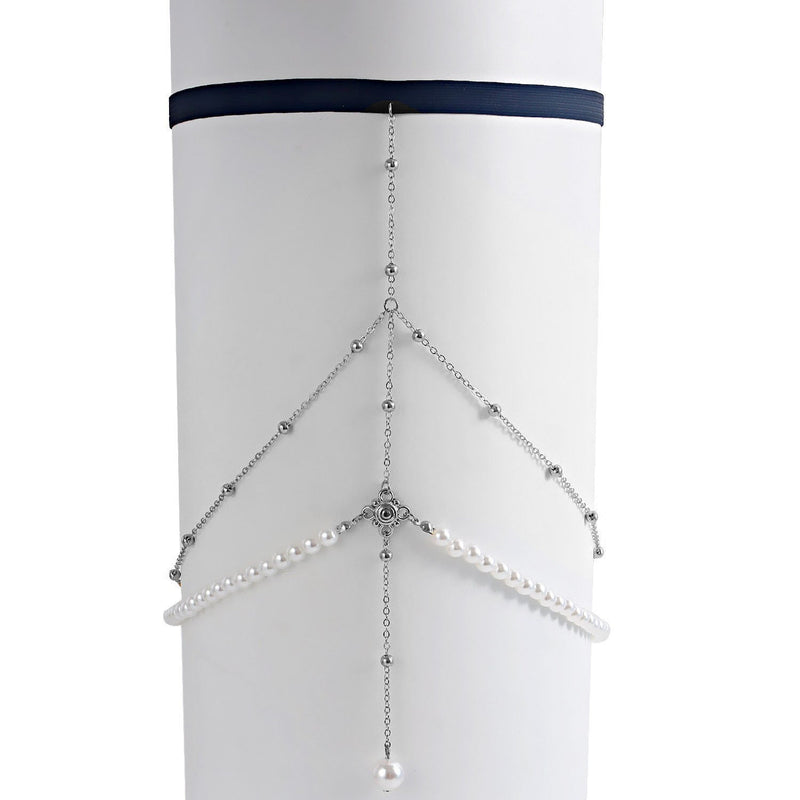 Multi-Layer Pearl Chain Leg Chain