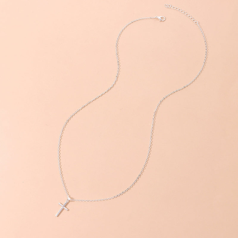 Cross Pendants Long Chain Necklace
