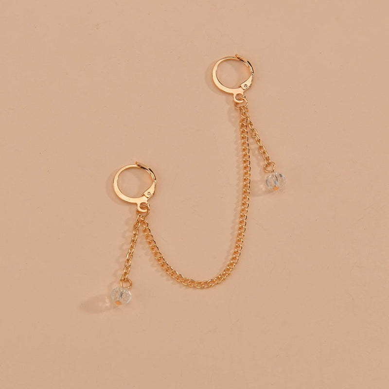 Long Style Tassel Chain Earring