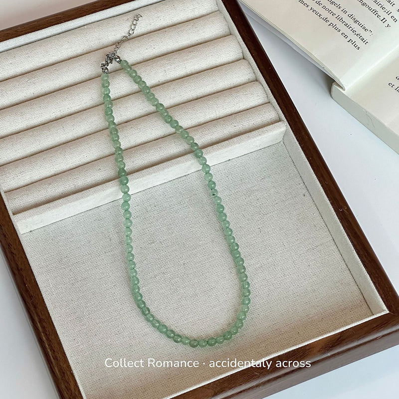 Nature Stone Aventurine Beaded Necklace